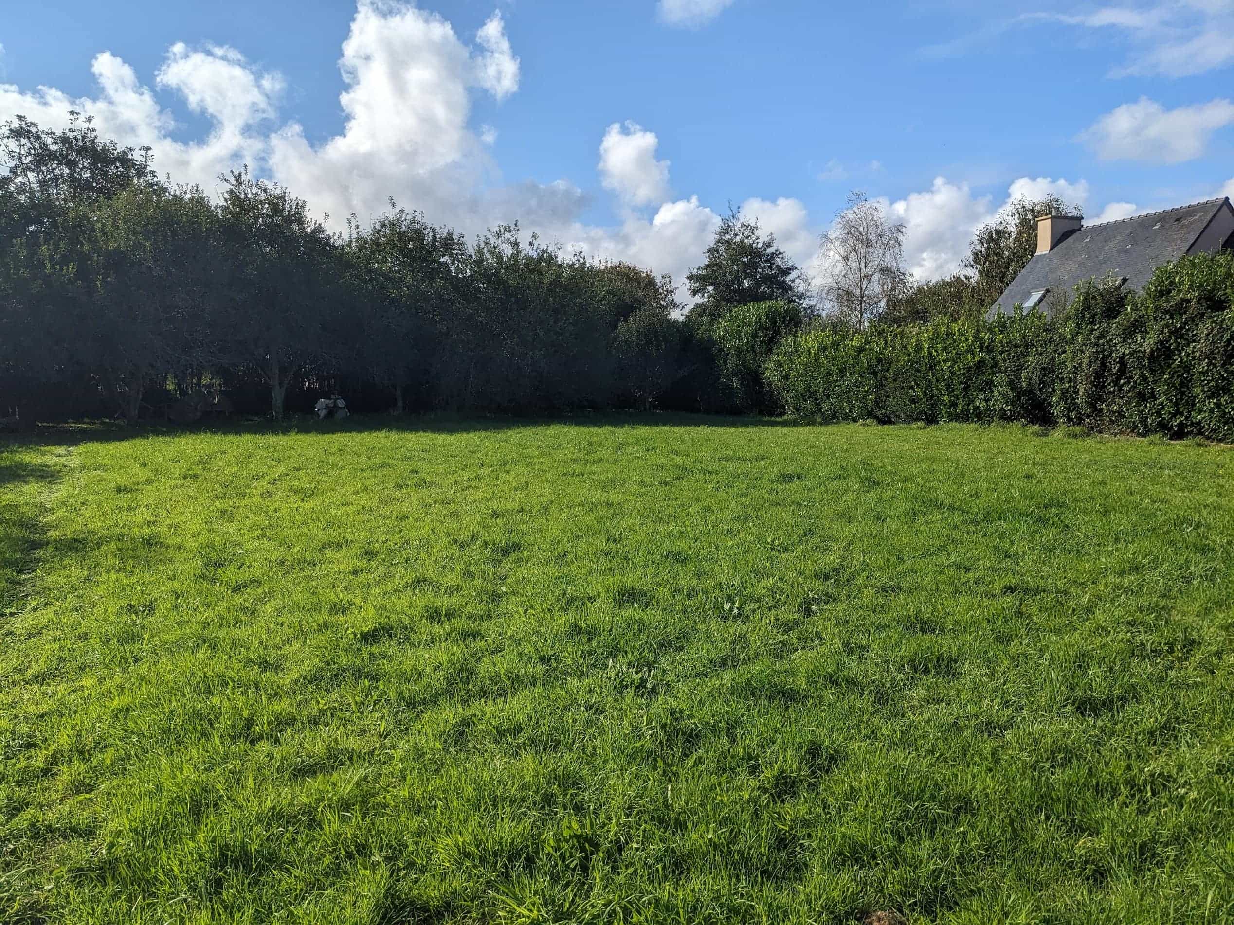 Lot 2 – Vue du terrain du futur lotissement